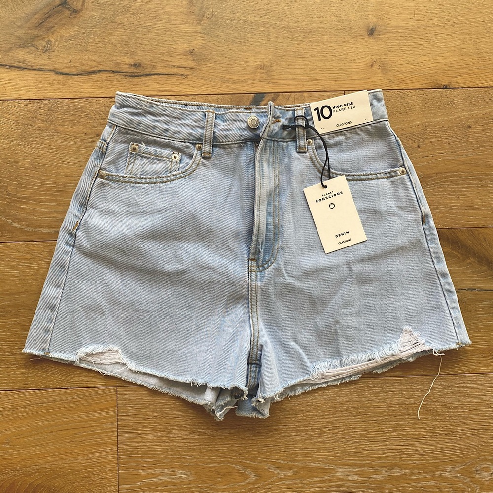 Glassons high rise denim shorts